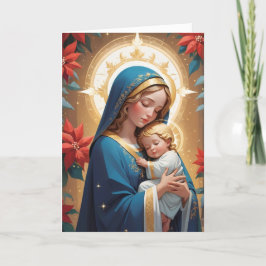 Välsignad Junggin Mary Traditionell katolik Helgkort