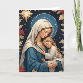 Välsignad Junggin Mary Traditionell katolik Helgkort