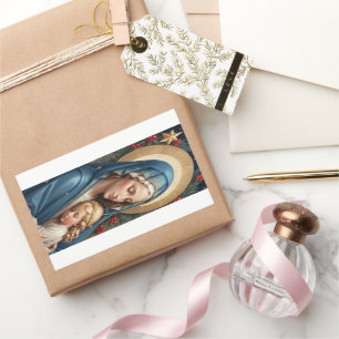 Välsignad Junggin Mary Traditionell katolik Rektangulärt Klistermärke