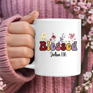 Välsignad kristen kaffemugg