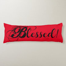 Välsignad! Kroppskudda (röd)