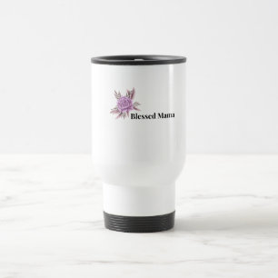 Välsignad Mamma Blommig Kaffemugg