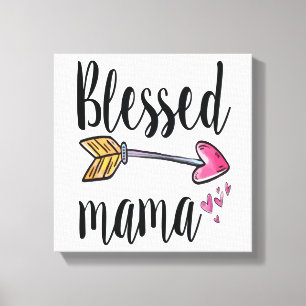 Välsignad Mamma Present till Mamma Canvastryck