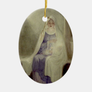 Välsignad Mary prydnad Julgransprydnad Keramik