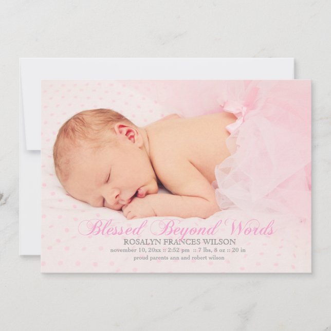 Välsignad med ett meddelande om barns födelse (Framsida)