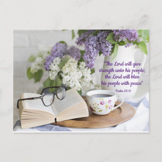 Välsignad med fred vykort (Framsida)