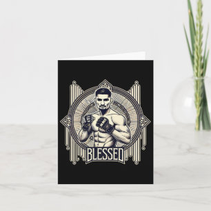 Välsignad Mma Bjj Kickboxing Muay Thai Boxing Cage Kort