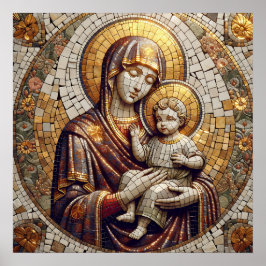 Välsignad Mor Mary och Baby Jesus | Religoius Poster
