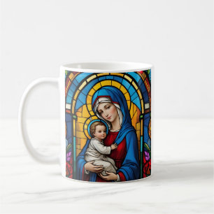 Välsignad Mor Mary och Baby Jesus - Virgin Mary Kaffemugg