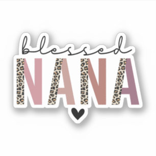 Välsignad Nana, gåva till mormor Klistermärken