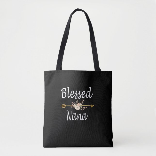 Välsignad Nana Shirt-Thanksgiving - jul Tygkasse (Framsida)