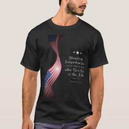 Välsignad nation – kristallklar 4 juli t shirt