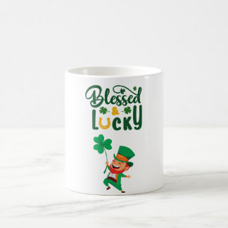 Välsignad och Lucky Leprechaun Mugg