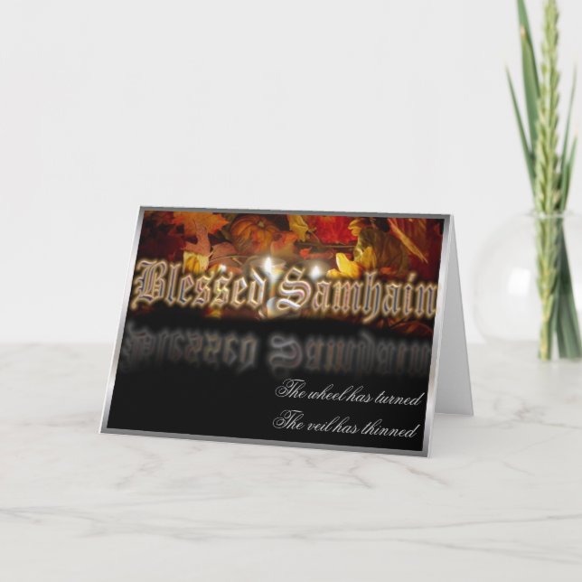 Välsignad Samhain Helgkort (Framsida)