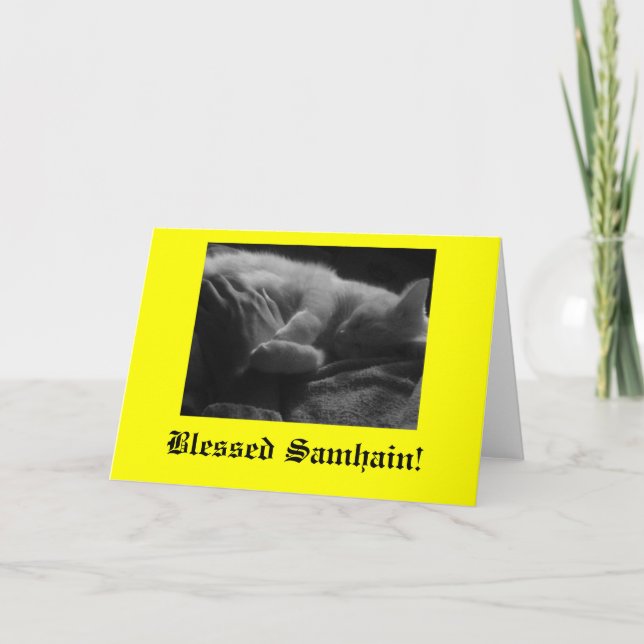 Välsignad Samhain! Kort (Framsida)