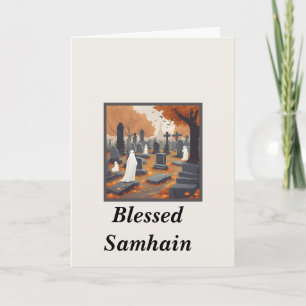 Välsignad Samhain-välkomstkort Kort