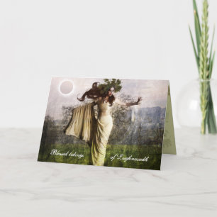 Välsignad Tidings av Lughnasadh Helgkort