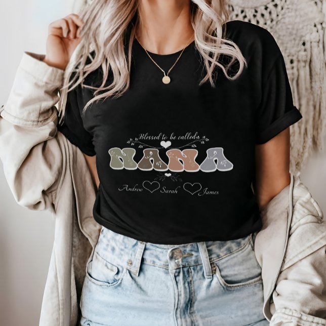 Välsignad till NANA T Shirt (Blessed to Be Called NANA T-shirt)