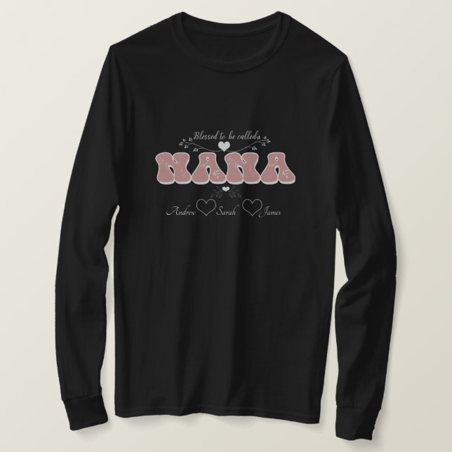 Välsignad till NANA T Shirt (Design framsida)