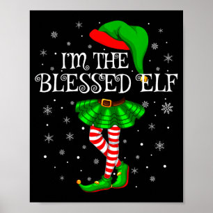 Välsignad Tomte Jul Matchande Familj Kvinnor Flick Poster
