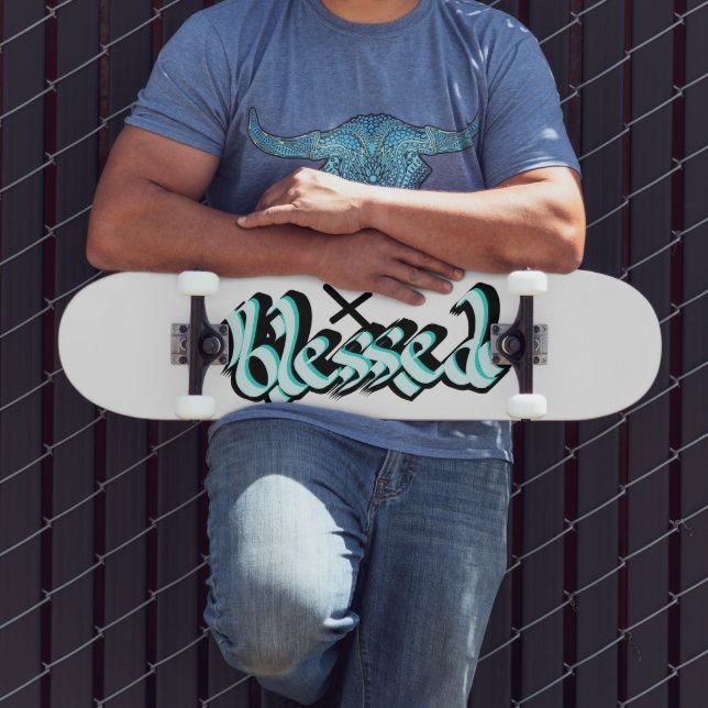 Välsignad Tro Urban Gatukonst Handstilat Mini Skateboard Bräda 18,5 Cm (Utomhus 3)