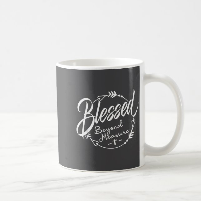 Välsignad - Utan Måtta Kaffemugg (Höger)