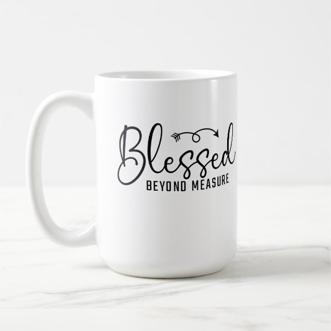 Välsignad Utöver Mått Kaffemugg (Vänster)