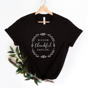 Välsignad vänskaplig och tacksam höstsäsong t shirt