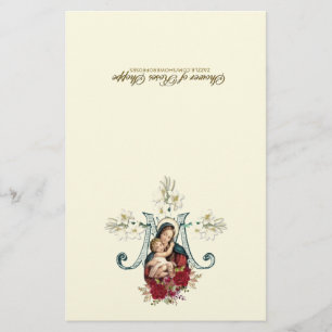 Välsignad Virgin Mary Andlig Communion Prayer