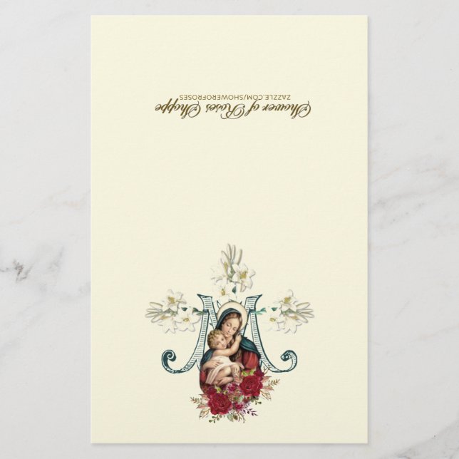 Välsignad Virgin Mary Andlig Communion Prayer (Framsida)