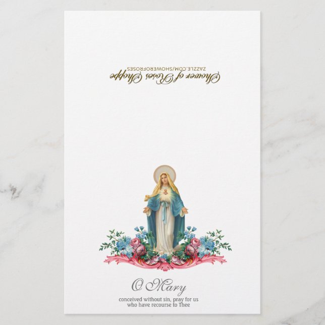 Välsignad Virgin Mary Andlig Communion Prayer (Framsida)