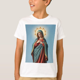Välsignad Virgin Mary Barn Tee Shirt