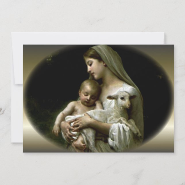 Välsignad Virgin Mary Comforting Jesus (Framsida)