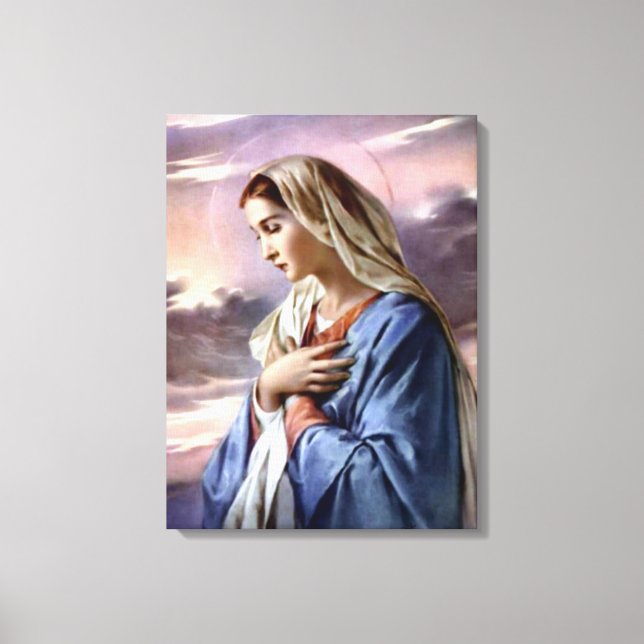 Välsignad Virgin Mary - Guds Mor Canvastryck (Framsida)