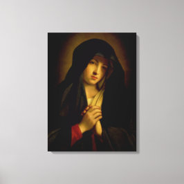 Välsignad Virgin Mary - Guds Mor Canvastryck