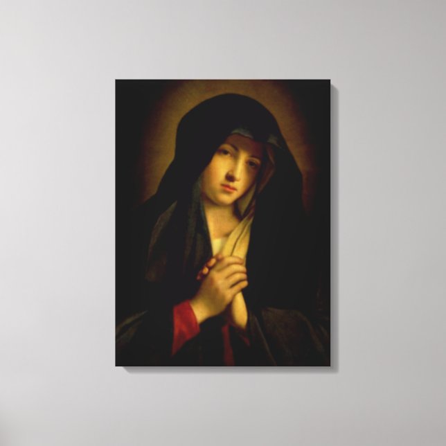 Välsignad Virgin Mary - Guds Mor Canvastryck (Framsida)