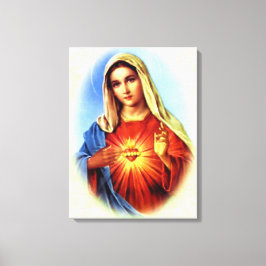 Välsignad Virgin Mary - Guds Mor Canvastryck