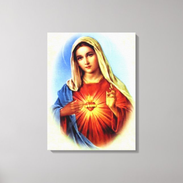 Välsignad Virgin Mary - Guds Mor Canvastryck (Framsida)