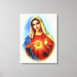 Välsignad Virgin Mary - Guds Mor Canvastryck
