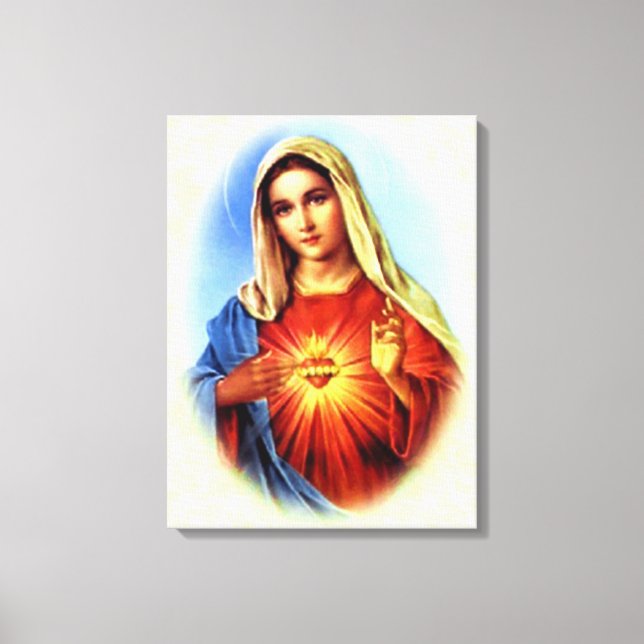 Välsignad Virgin Mary - Guds Mor Canvastryck (Framsida)