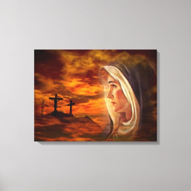 Välsignad Virgin Mary - Guds Mor Canvastryck (Framsida)