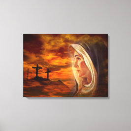 Välsignad Virgin Mary - Guds Mor Canvastryck