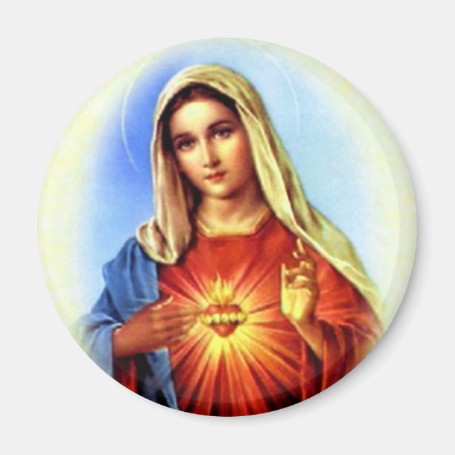 Välsignad Virgin Mary - Guds Mor Magnet (Framsidan)