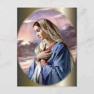 Välsignad Virgin Mary - Guds Mor Vykort