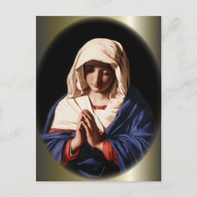 Välsignad Virgin Mary - Guds Mor Vykort (Framsida)