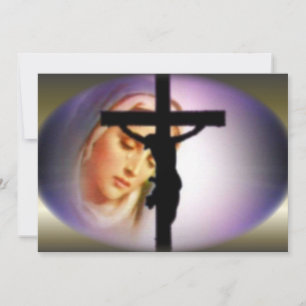 Välsignad Virgin Mary i skuggan av Kor