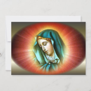Välsignad Virgin Mary med Vivid Halo