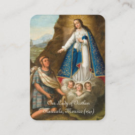 Välsignad Virgin Mary Ocotlan Catholik Prayer Placeringskort