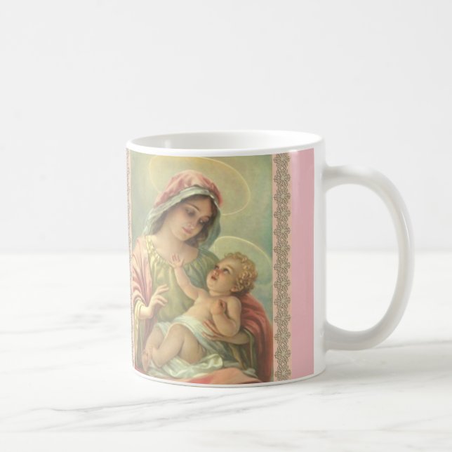 Välsignad Virgin Mary w child Jesus Mugg Gift (Höger)