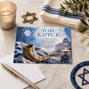 Välsignad Yom Kippur-shofar, Davidsstjärna Vykort